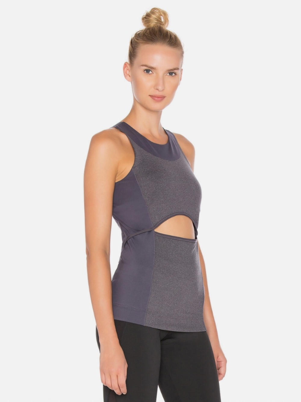 New Adidas by Stella McCartney Yoga Comfort Tank Top In Night Steel